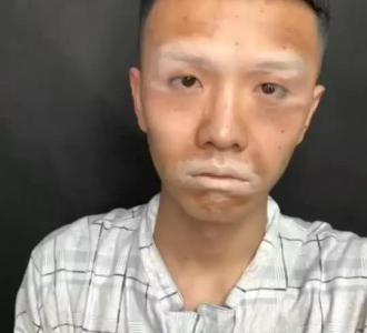 工地搬砖小弟化妆后进城相亲